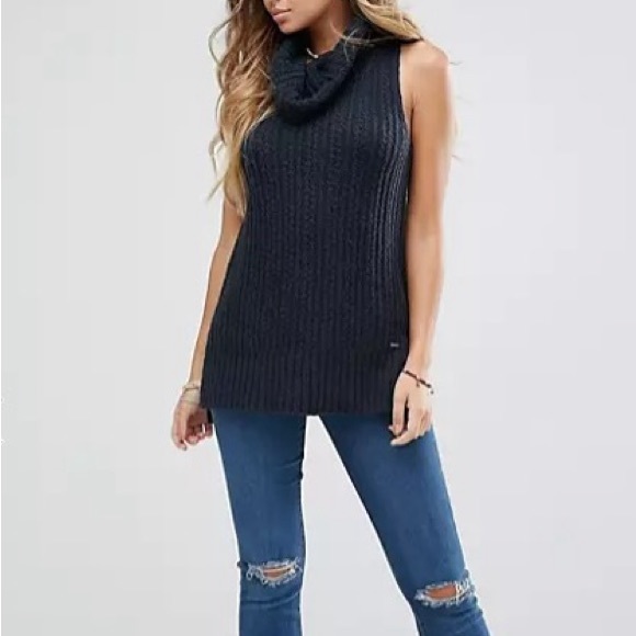 Hollister Rollneck Sleeveless Knit Jumper - Picture 4 of 7
